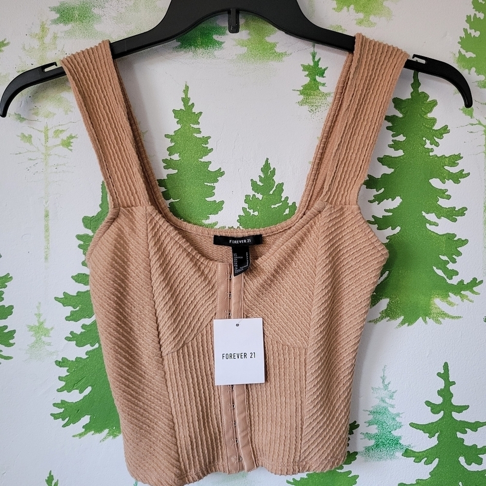 Walnut Knit Crop Top
